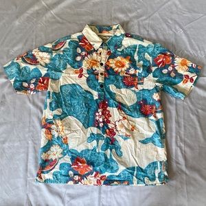 Vintage half button shirt